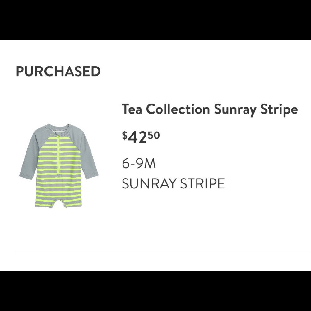 Tea Collection Sunday Stripes Rashguard - Picture 5 of 5